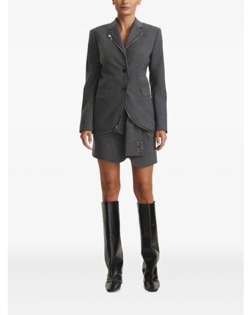 CuAnna Gray Wanda Zip-Up Jacket