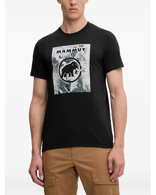 Mammut Black T-Shirt À Imprimé Graphique for men
