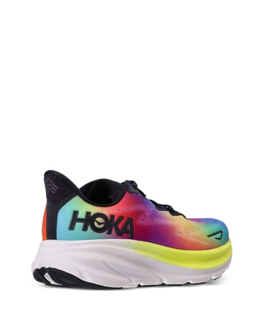 Hoka One One Green Clifton 9 Running Sneakers for men