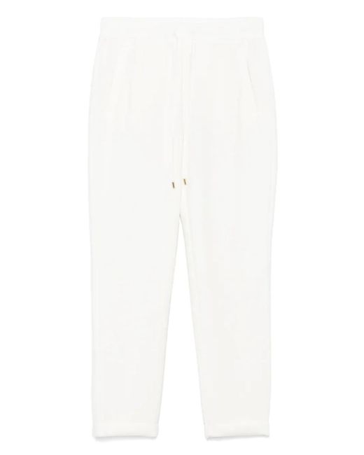 Liu Jo White Jersey Track Pants