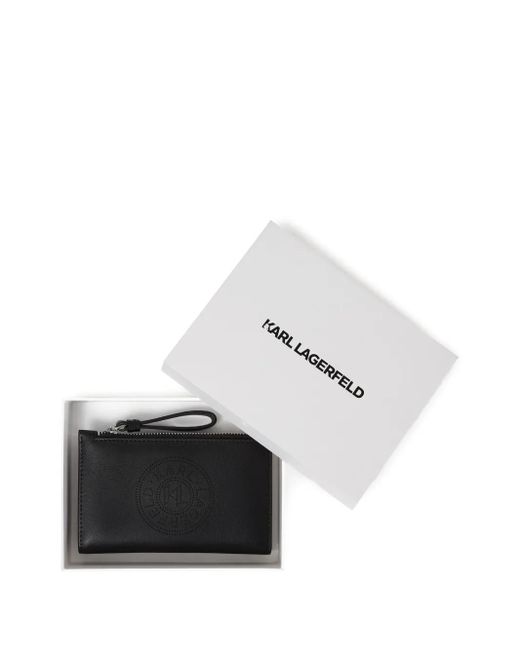 Karl Lagerfeld Black K/Circle Wallet