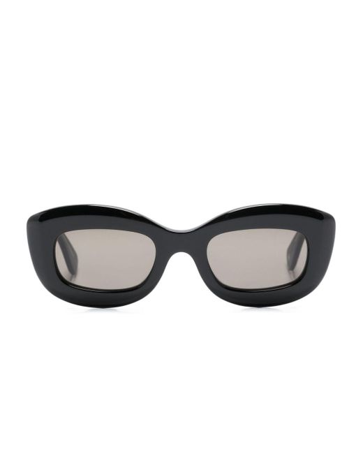 Garrett Leight Black Dolores Rectangle-frame Sunglasses