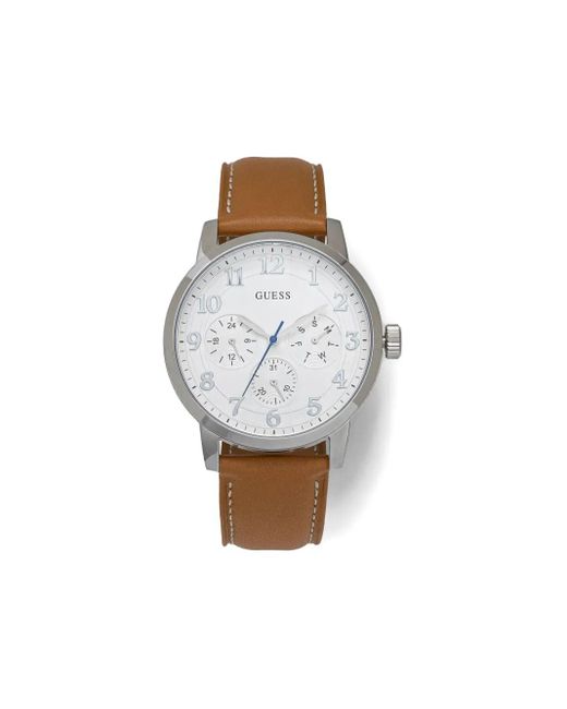 Reloj Brooklyn de 44 mm Guess de hombre de color White