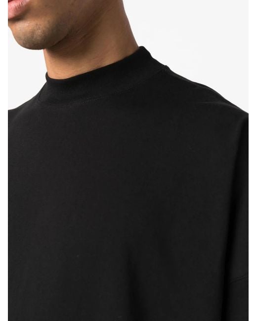 Jil Sander Black Crewneck Short Sleeves Classic T-Shirt for men