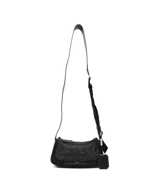 Max Mara White Perforated Shoulder Bag
