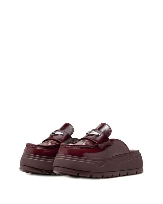 Nike Brown Platform Mules