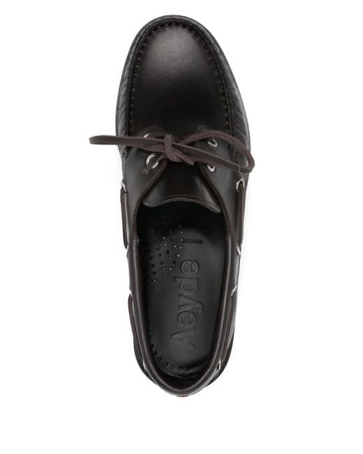 Aeyde Black Harris Loafers