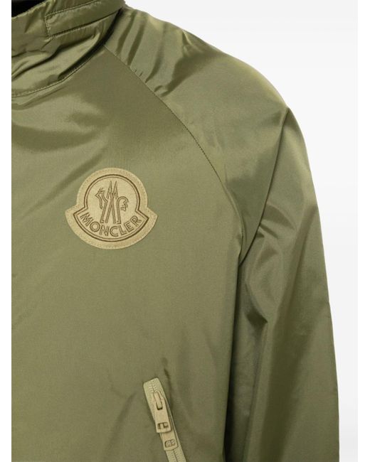 Veste à patch logo Moncler pour homme en coloris Green