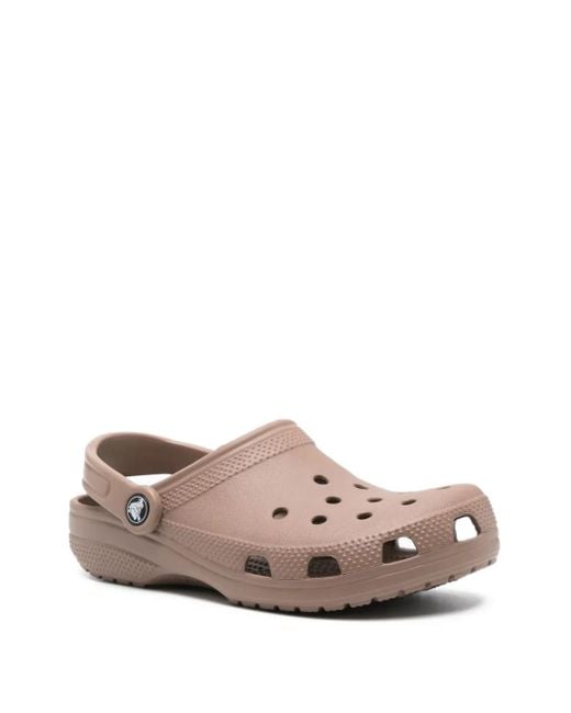 CROCSTM Brown Heel-Strap Mules