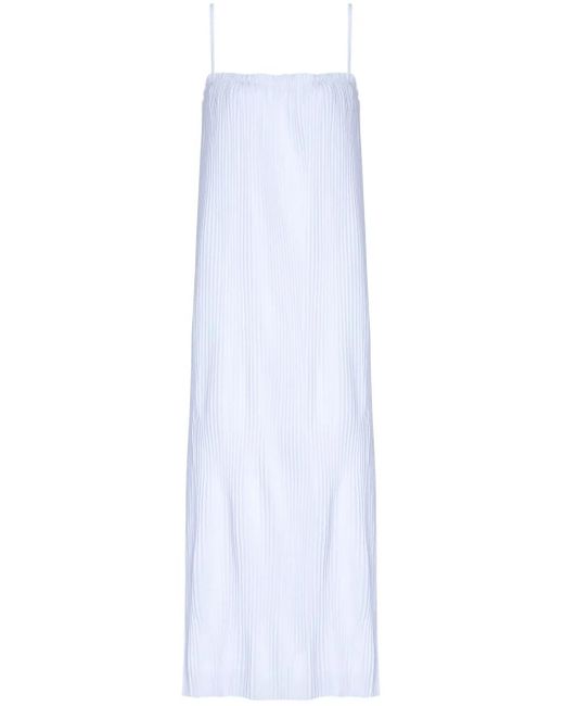 Osklen White Midikleid Mit Falten