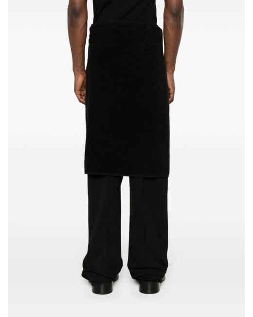 Balenciaga Black Terry-cloth Mini Skirt