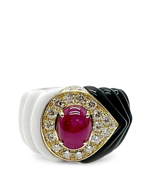 Andreoli Natural Ruby And Diamond Ring