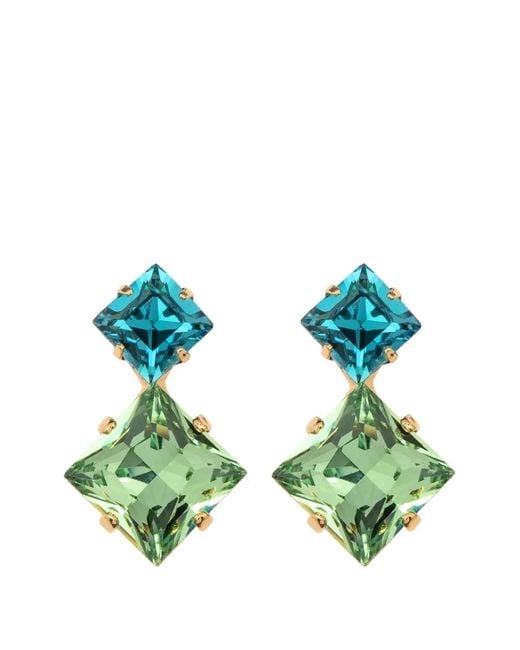 Jennifer Behr Green Zoie Earrings