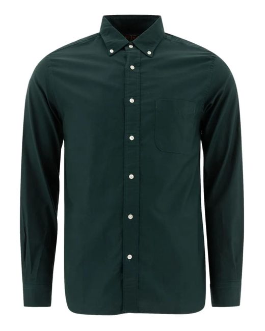 メンズ Beams Plus ボタン シャツ Green
