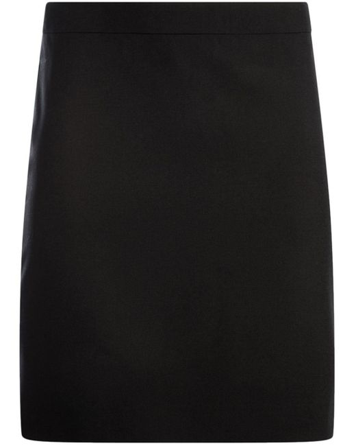 Bally Black Virgin Wool Pencil Skirt