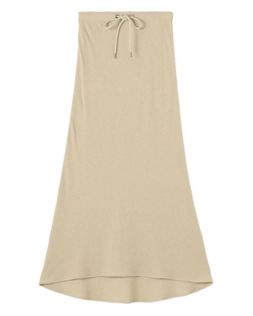 James Perse Natural Drawstring Skirt