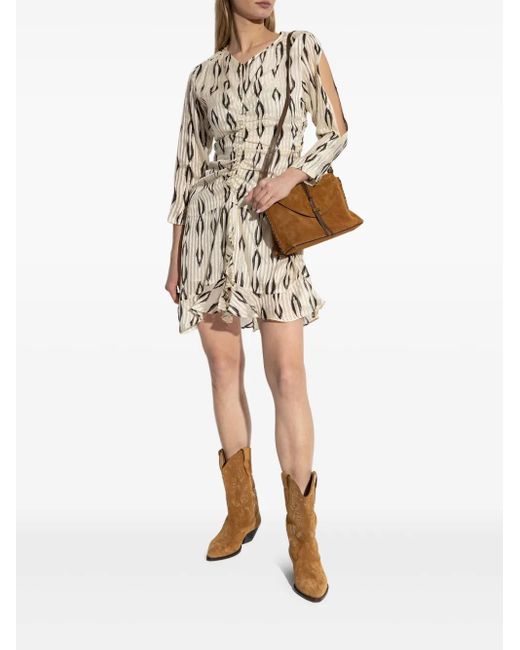 Isabel Marant Natural Octavia Mini Dress