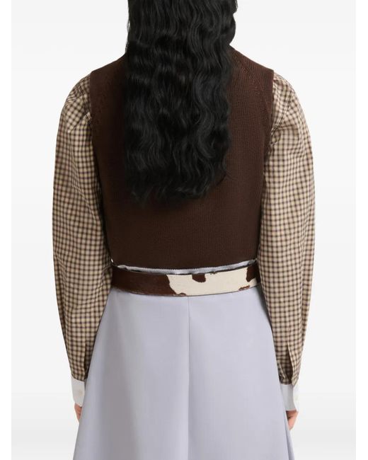 Marni Brown Pullover Mit Raglanärmeln