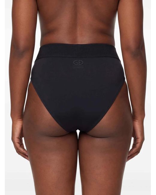 Goldbergh Black Oceane High-Leg Bikini Briefs