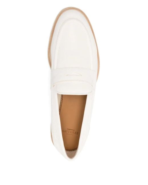 STURLINI FIRENZE Natural Penny-Slot Leather Loafers