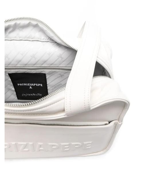 Patrizia Pepe White (Im)Perfection Shoulder Bag