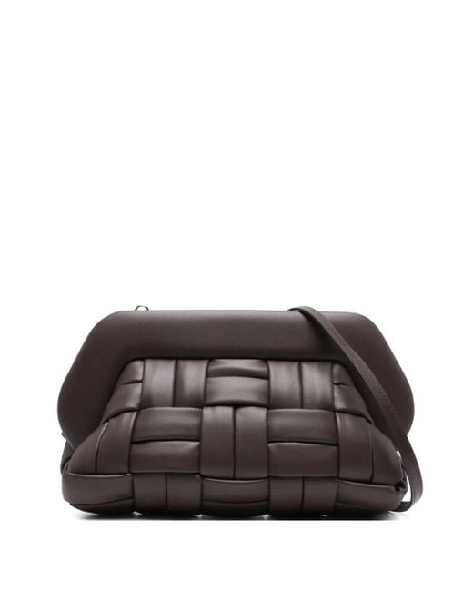 THEMOIRÈ Black Gewebte Bios Clutch