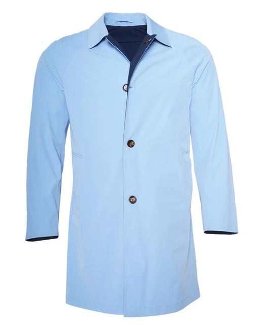 KIRED Blue Kim Reversible Buttoned-Up Coat for men