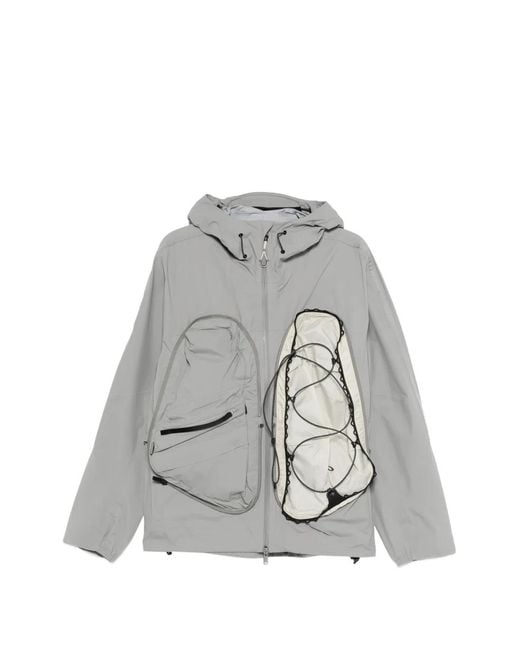 Oakley Gray Latitude Veil Slingpack Hooded Jacket for men