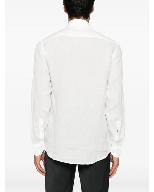 Barena White Surian Telino Shirt for men