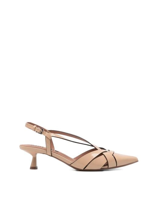Bibi Lou Natural Nolia Crossover Strap Pumps