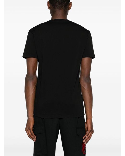 DSquared² Black Top-print Cotton T-shirt for men