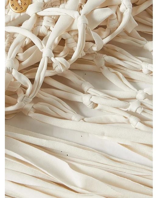 Palmacea White Fringed Skirt