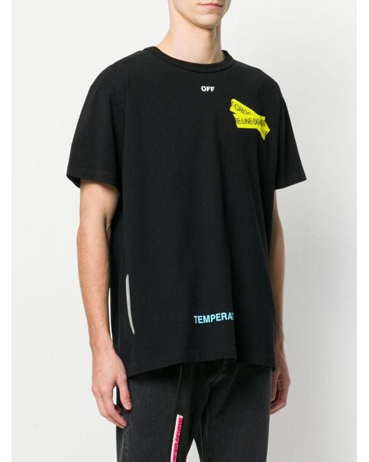 Off-White c/o Virgil Abloh Temperature Arrows T-shirt in Black for Men |  Lyst