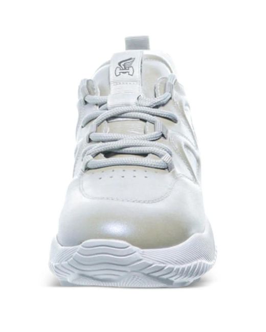 Hogan White Interaction Lace-Up Sneakers