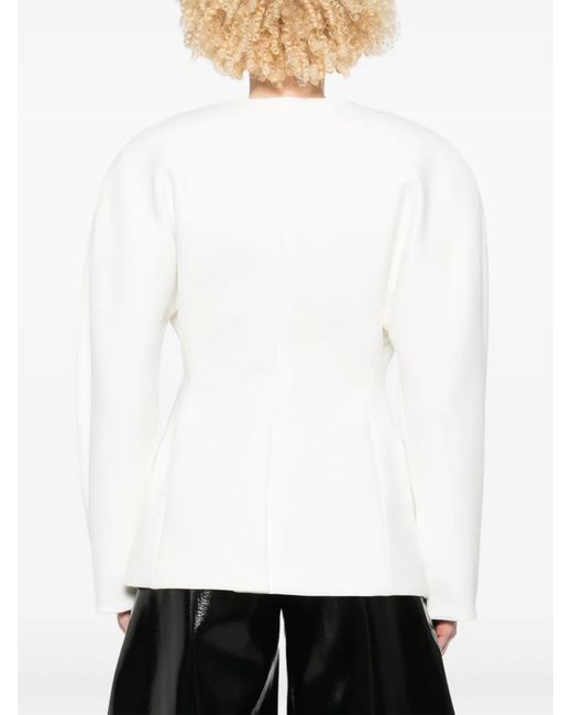 Jacquemus White La Croisière 'The Ovalo' Blazer