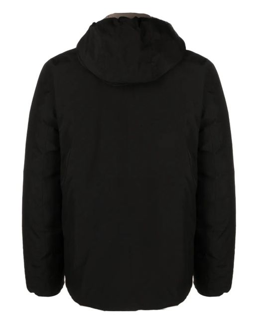 K-Way Black Logo-Print Padded Jacket for men