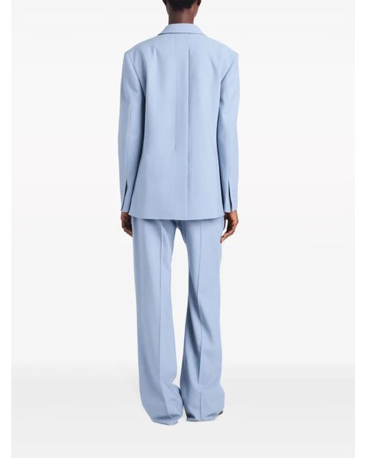 Proenza Schouler Blue Devon Peak-Lapel Blazer