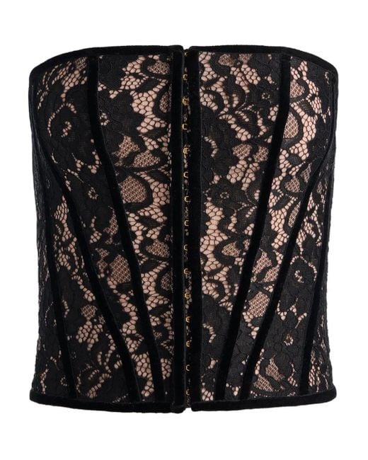 Corset Cosette En Dentelle Alice + Olivia en coloris Black