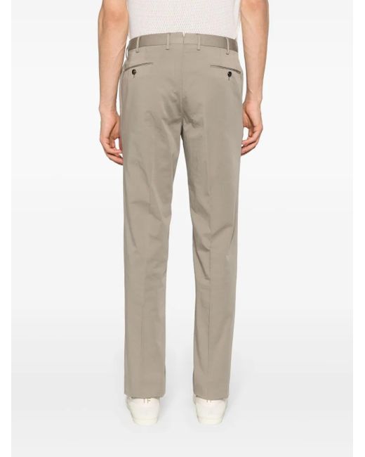 PT Torino Natural Tapered-Leg Cotton-Blend Chino Trousers for men