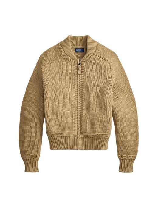 Polo Ralph Lauren Natural Zip-Up Sweater