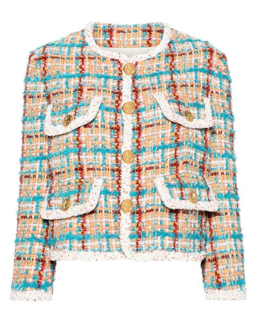 DSquared² White Upper East Side Tweed Jacket
