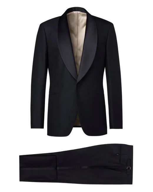 Traje de lana virgen Fursac de hombre de color Black