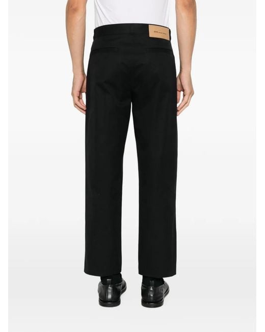 AMI Gerade Hose Mit Logo-Patch in Black für Herren