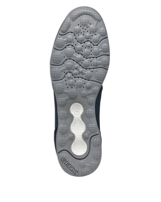 Geox Spherica Actif Mesh-Panel Suede Sneakers in Blue for Men | Lyst