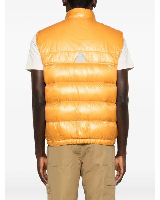 Moncler Orange Pocket Padded Gilet for men