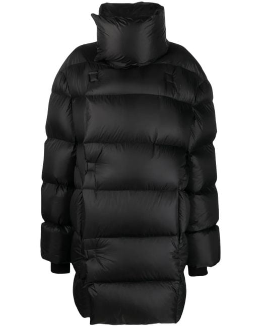 Rick Owens Black Jumbo Poncho Coat
