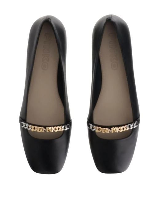 Pinko Black Pointed Toe Flat Shoes