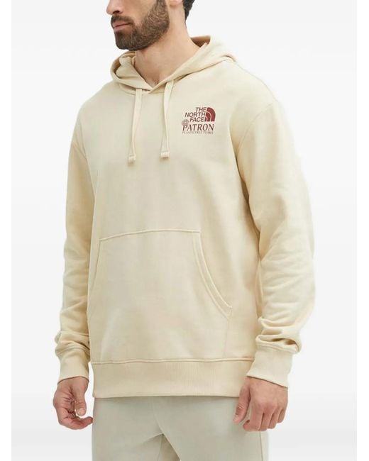 The North Face Natural Logo-Detail Drawstring Hoodie for men