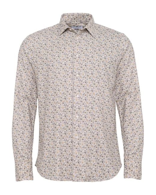 LOJA DAS MEIAS White Floral-Pattern Shirt for men