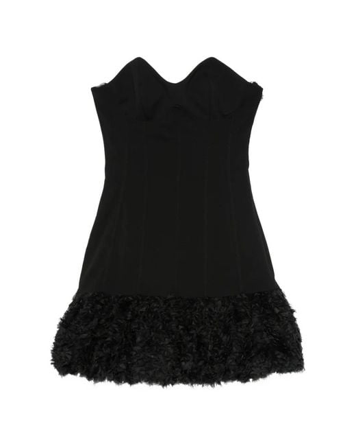Aniye By Black Strapless Ruffled-Trim Mini Dress